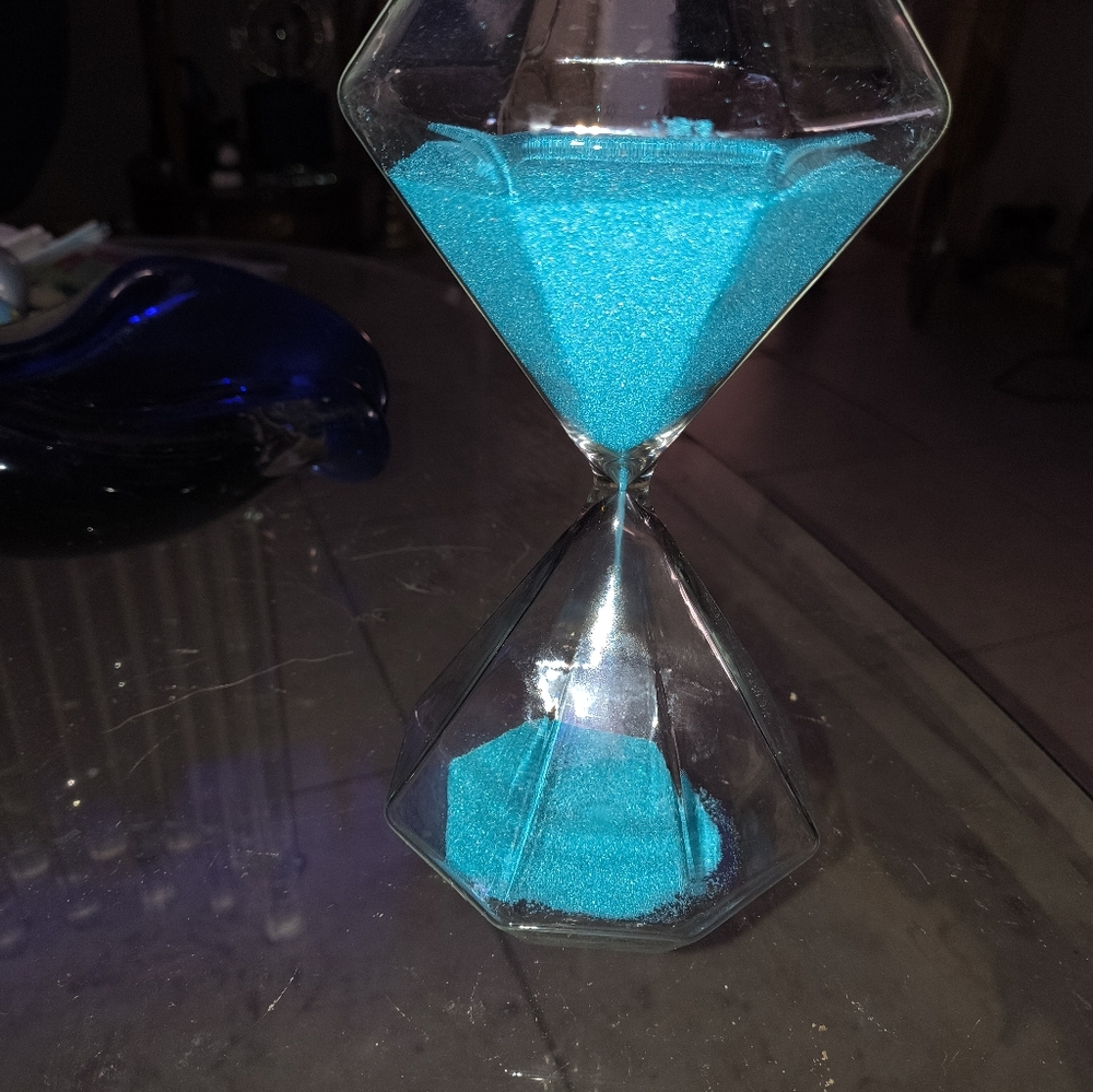 Blue large Hourglass Sand Timer